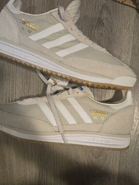 adidas SL 72 Men's Sneakers in Beige and White BranD NEW SIZE 11.5